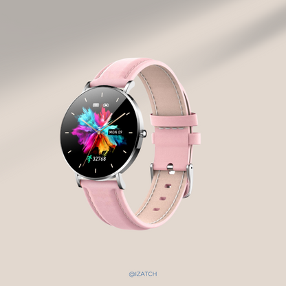 izatch Smartwatch Silber Rosa